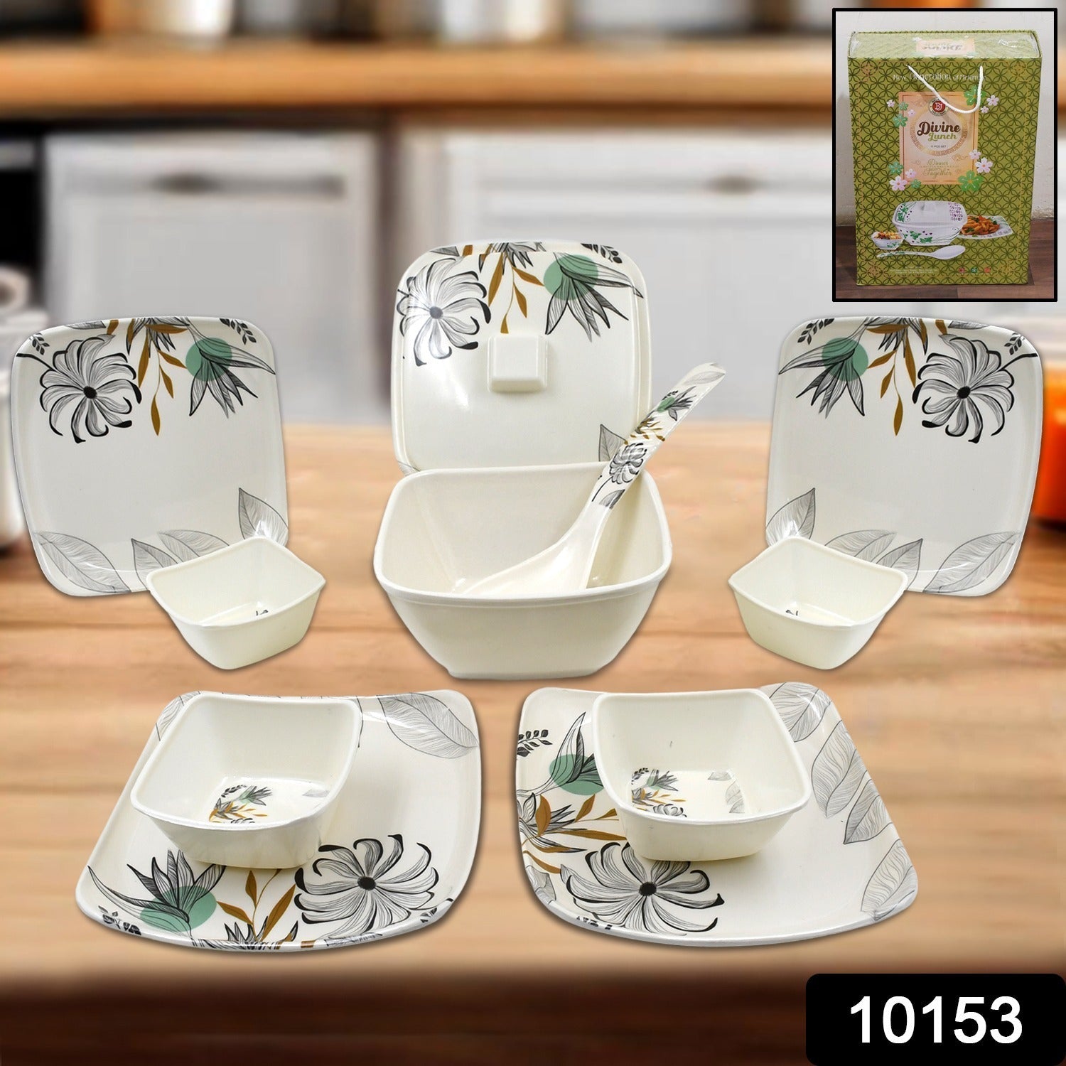 Plastic Dinner Set – 11-Piece Food-Grade Tableware | Jiaqi Secondary image