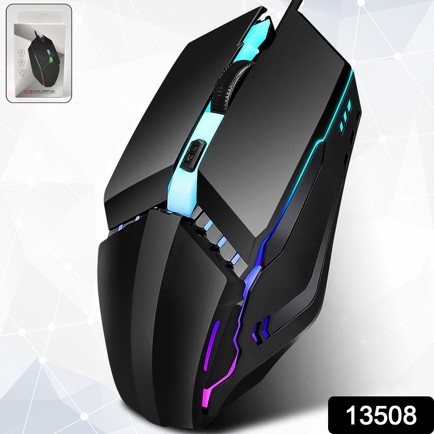 Wired Gaming Mouse – Ergonomic Design & RGB Lighting | Indo Glow Secondary image