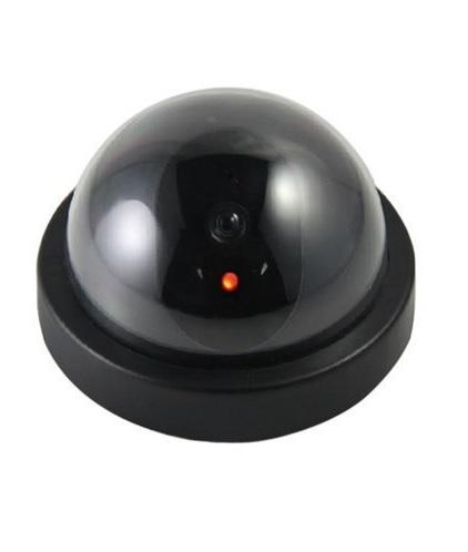 Realistic wireless dummy security camera with a visible lens for effective deterrence. Main image