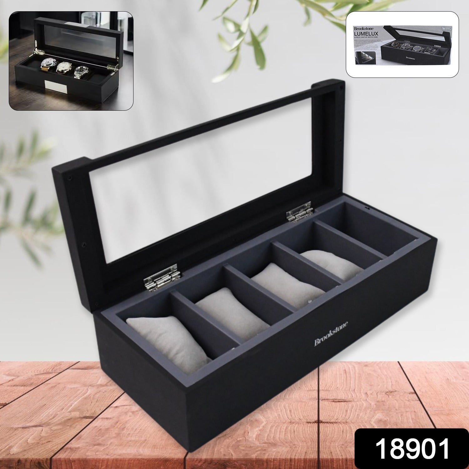 Jewellery Storage Box – Multi-function with Earring and Ring Organizer Secondary image