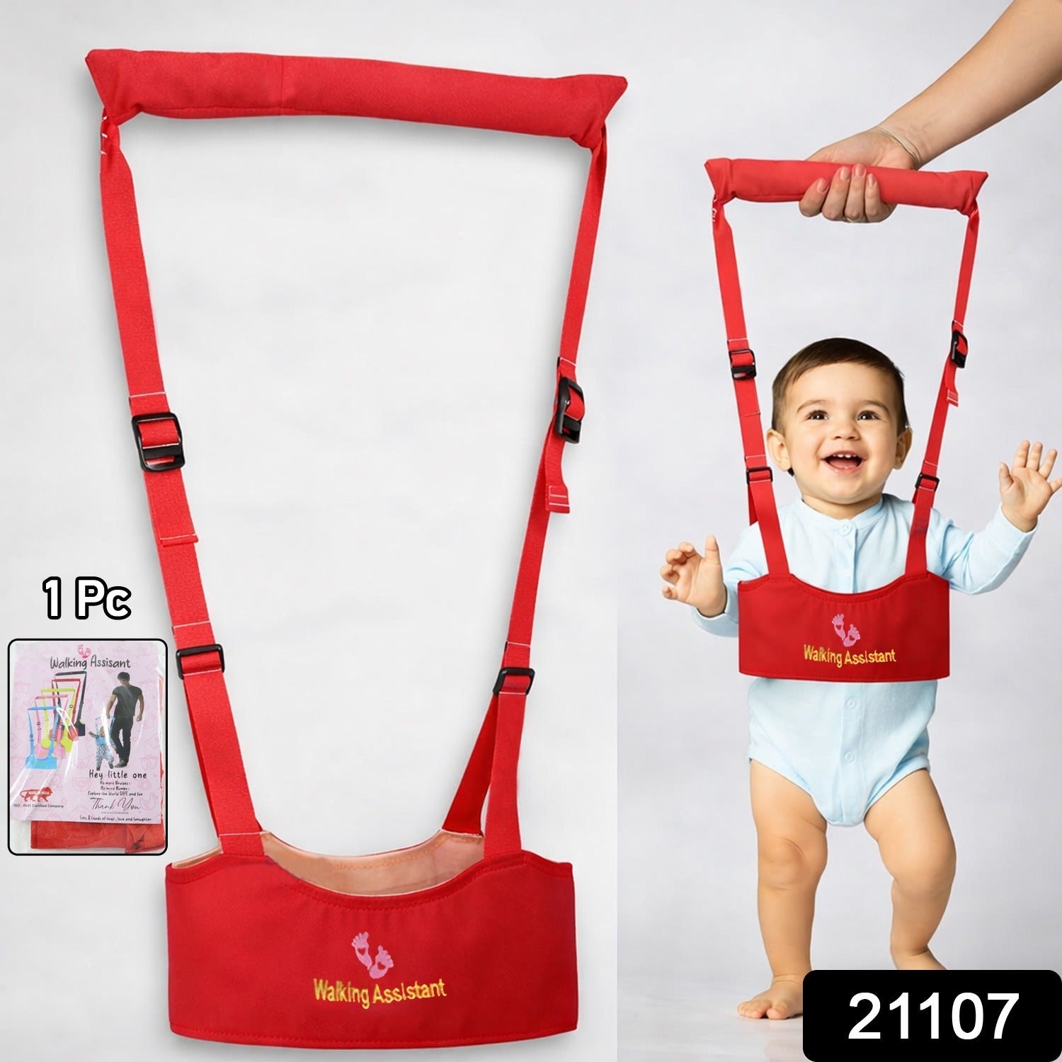 Baby Walking Assistant Harness – Adjustable Support & Safety Belt Secondary image