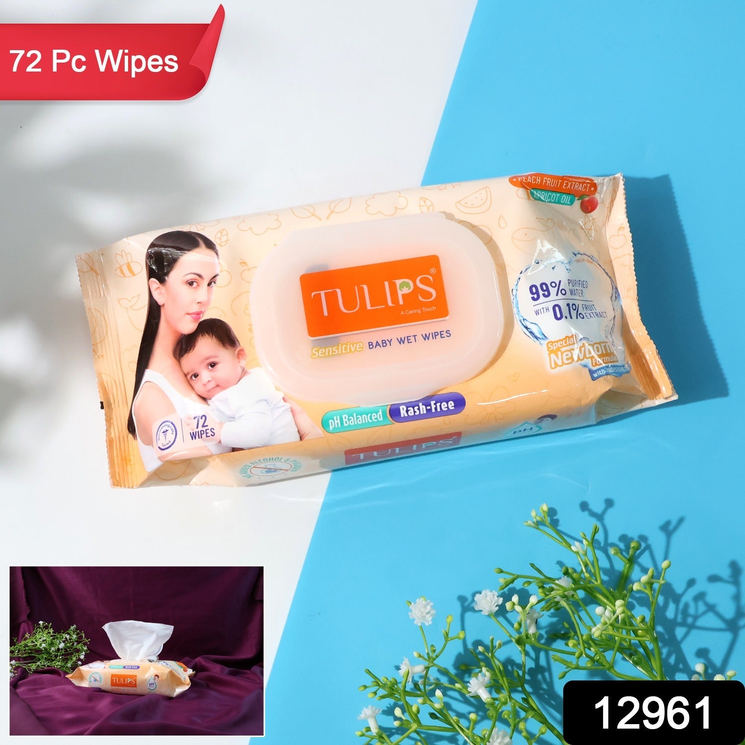 Sensitive Baby Wet Wipes – Gentle, Alcohol-Free & Rash-Free Care Secondary image