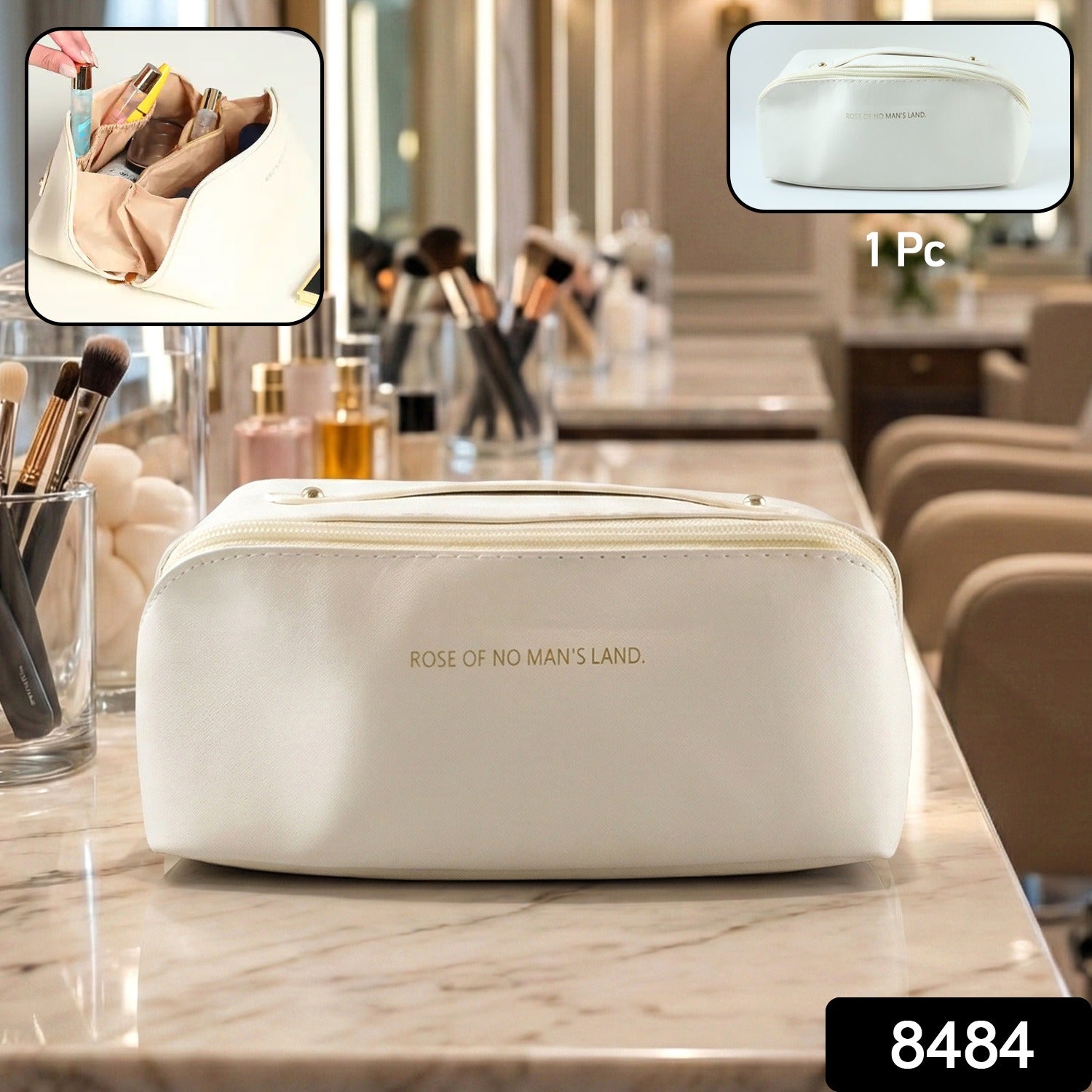 Travel Makeup Organizer – Waterproof Compact Pouch with Handle Secondary image