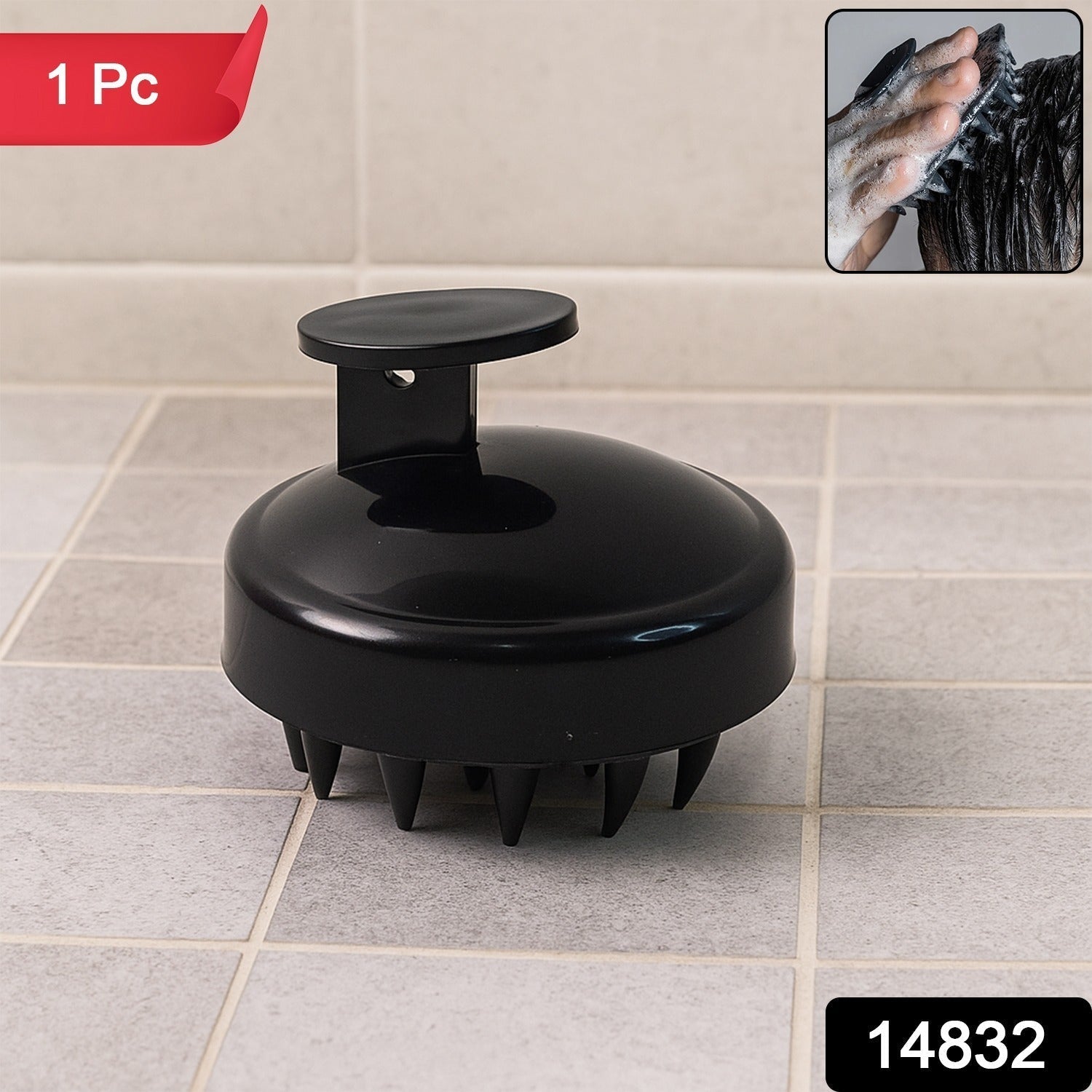 Scalp Massager Shampoo Brush – Soft Silicone Bristles for Gentle Care Secondary image