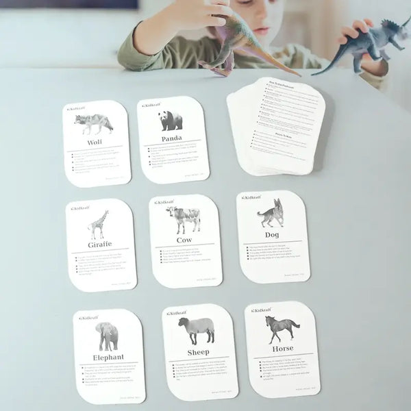 32-Piece Animal Flash Cards Set – Educational Learning Cards