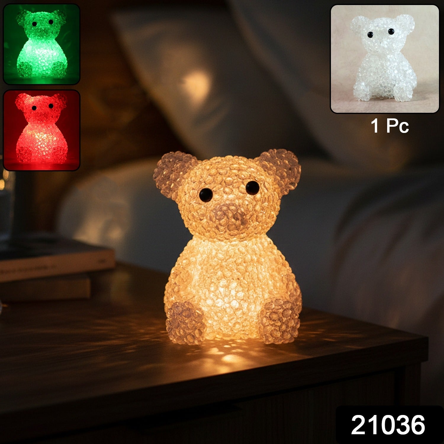 Bear LED Night Lamp – Color-Changing Decorative Glow Secondary image