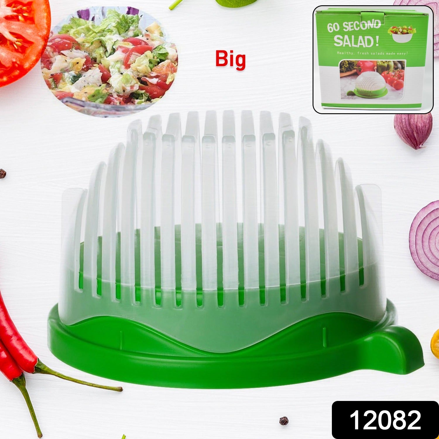 60 Seconds Salad Cutter Bowl – Quick Vegetable & Fruit Slicer | Quickslice Secondary image