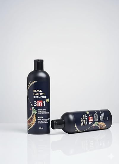3 in 1 Black Hair Dye Shampoo (Pack of 4) Secondary image
