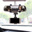 Car Rear View Mobile Holder securely gripping a smartphone.