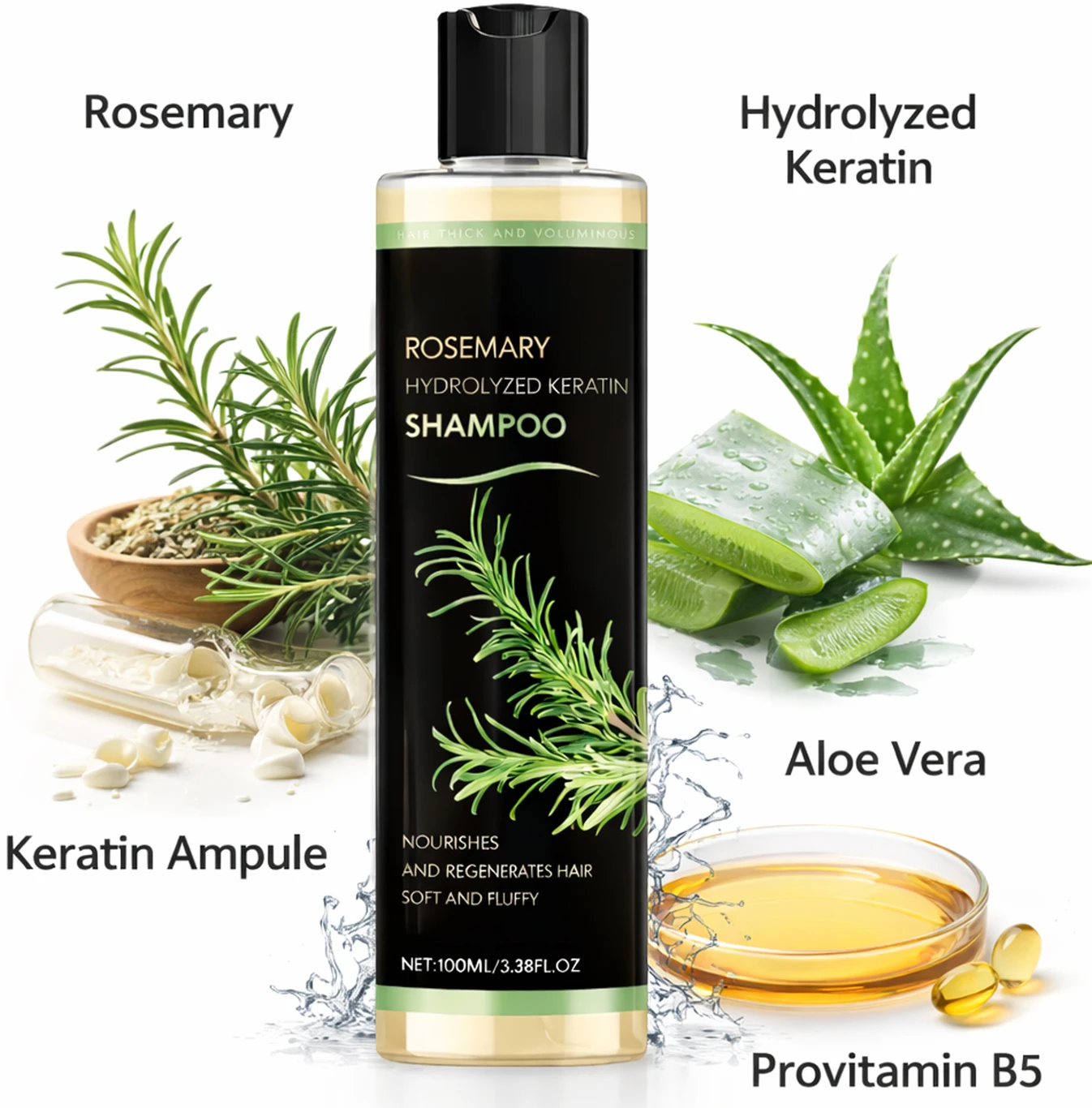 Rosemary Hydrolyzed Keratin Shampoo Secondary image