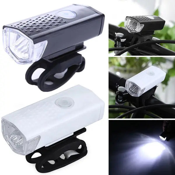 USB Rechargeable 400 Lumen Bicycle Front Headlight Cycle Light Set Secondary image