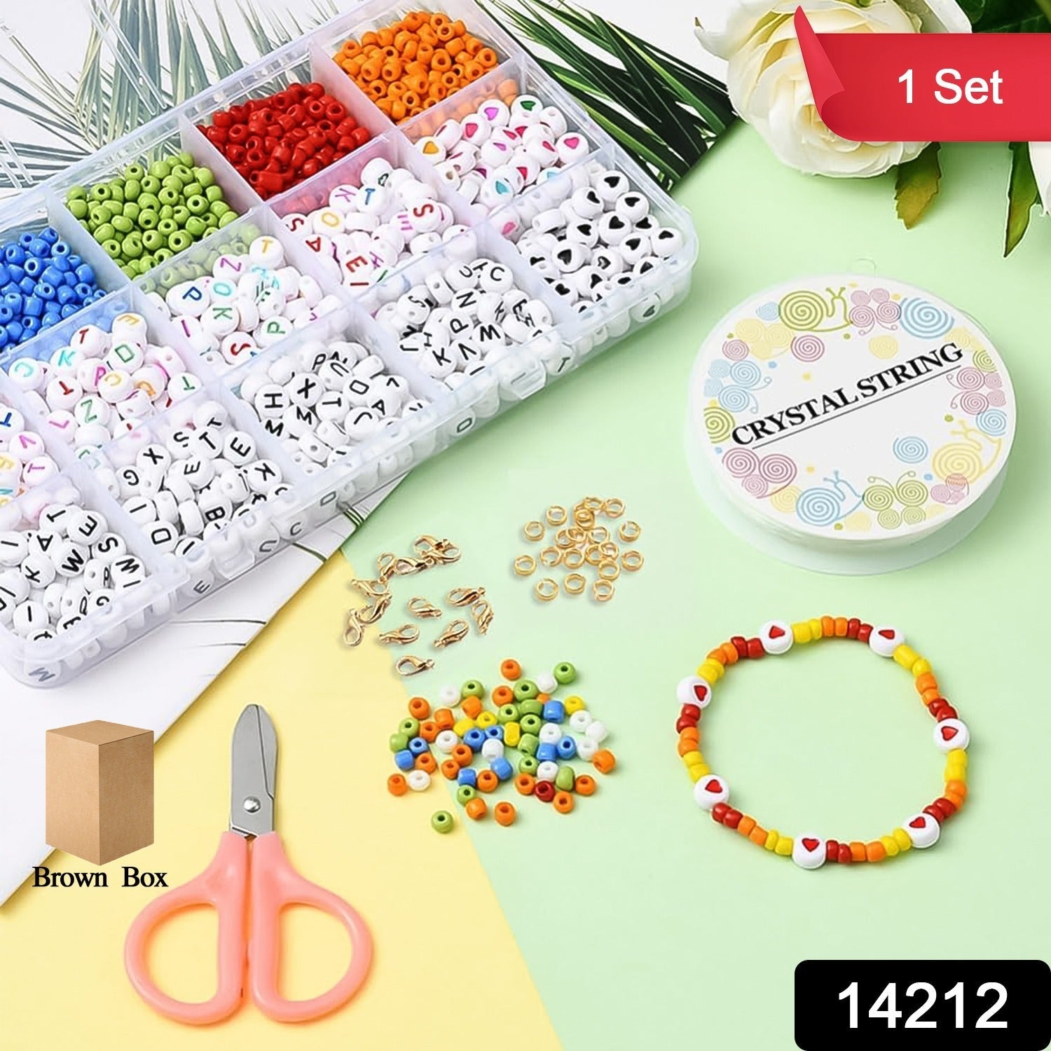DIY Bracelet Making Kit – Alphabet & Colorful Beads for All Ages Secondary image