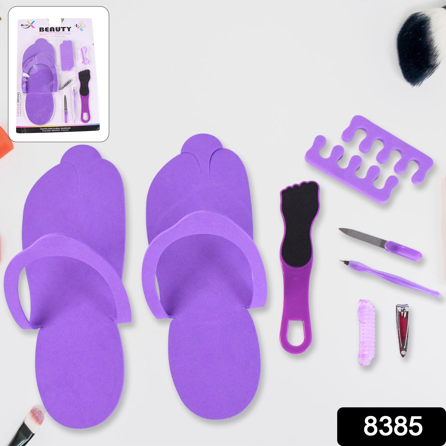 Pedicure Foot Care Kit – 9-Piece Professional Set | Velvet Wellness Secondary image