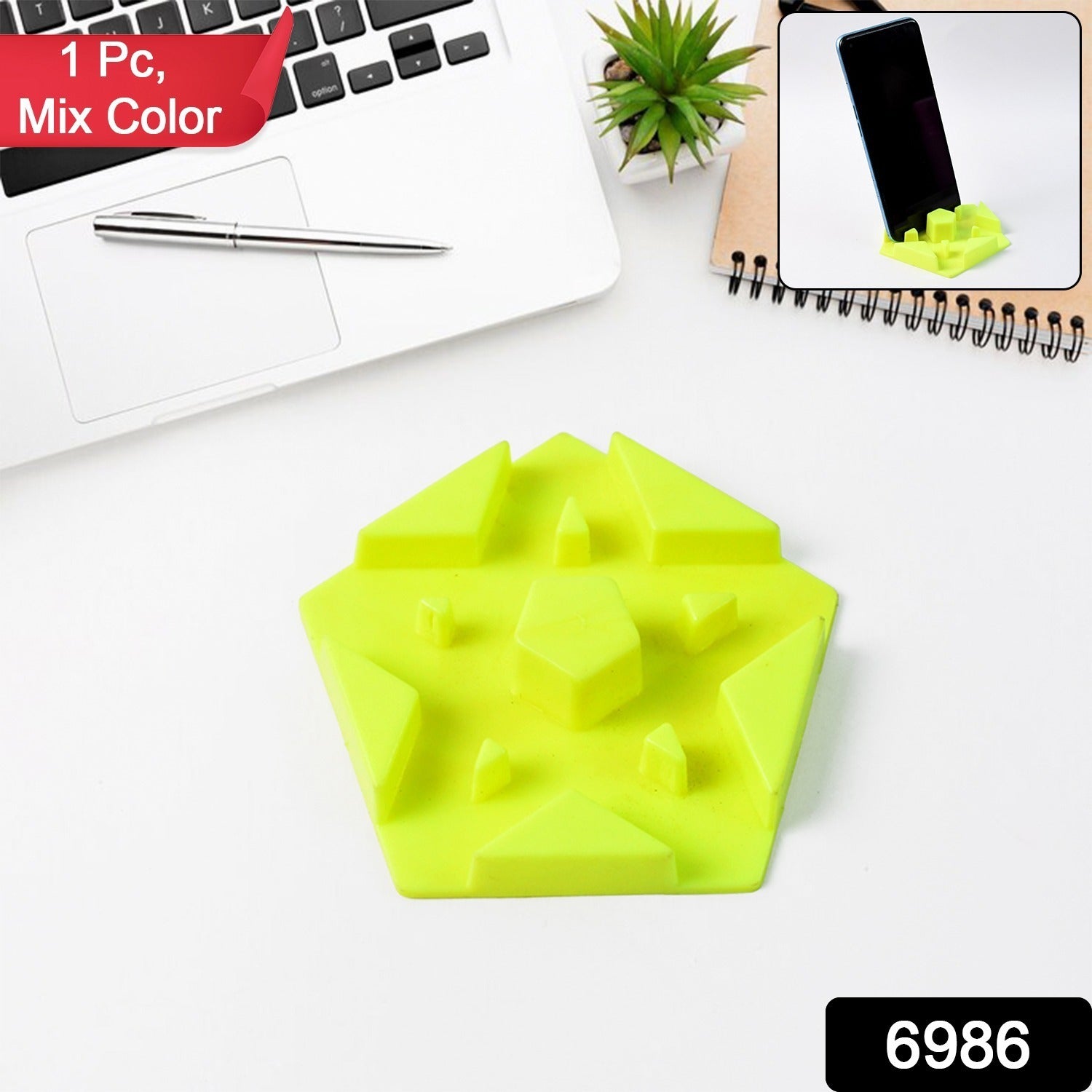Multi-Angle Plastic Mobile Phone Stand – Adjustable Viewing Holder Secondary image
