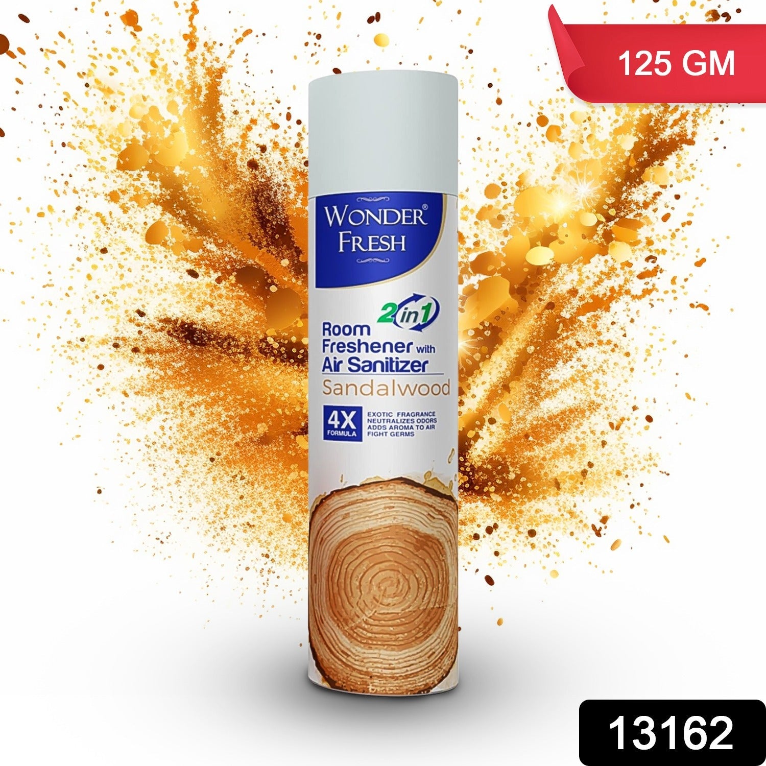 Sandalwood Air Freshener Spray 125g – Long-Lasting | Wonder Fresh Secondary image