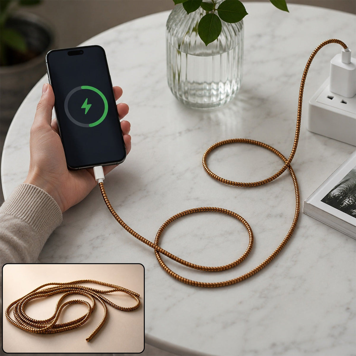 Spiral Cable Protector Sleeve – Durable Flexible Cord Saver Main image