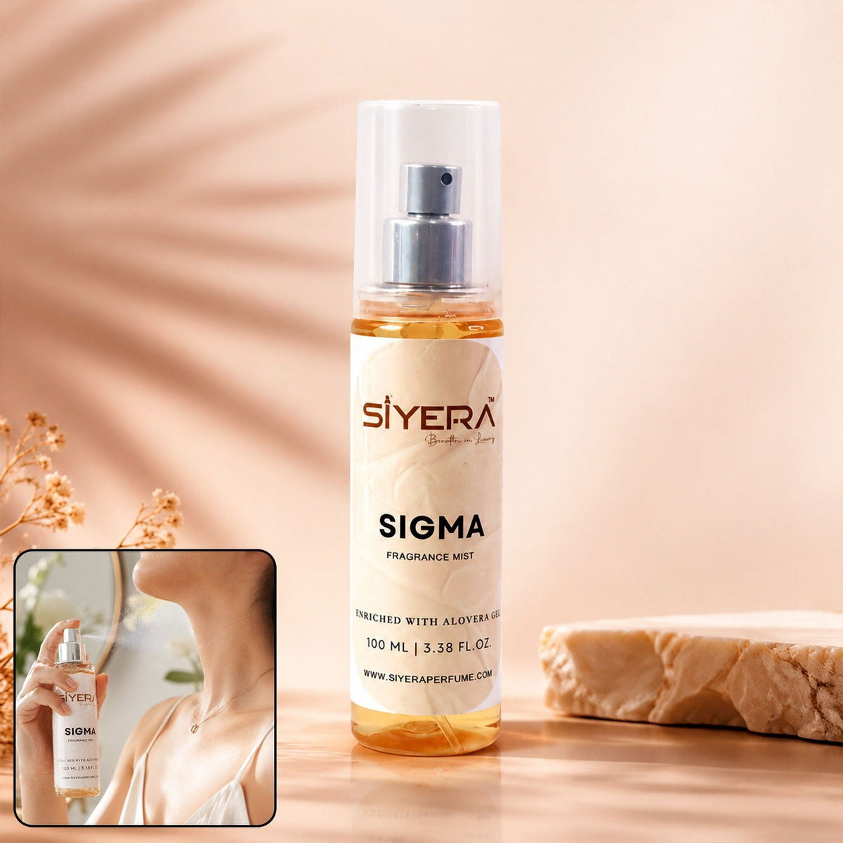 Sigma fragrance mist body spray with aloe vera for men and women Main image