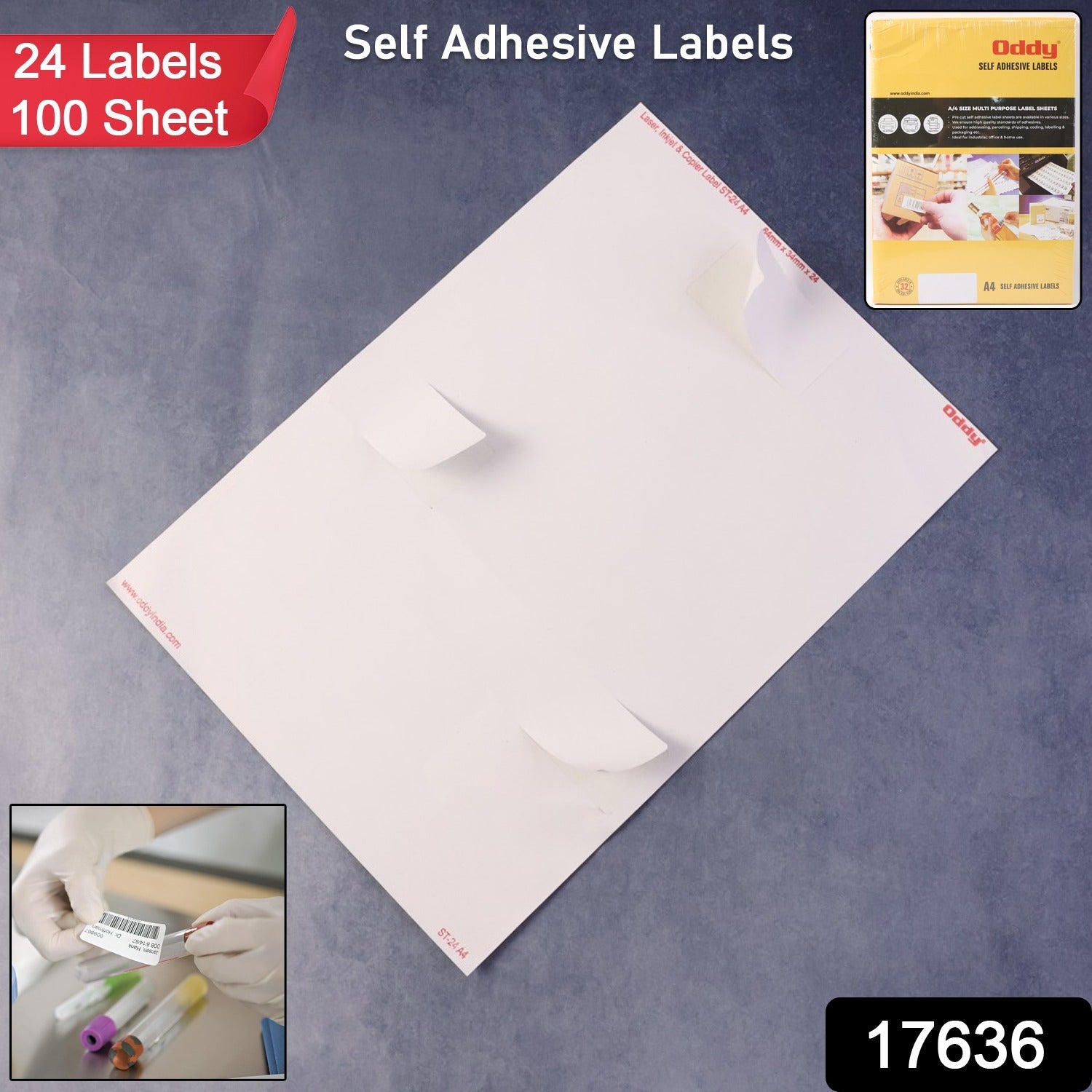 Self-Adhesive Labels A4 Sheets – 2400 Permanent Printer Stickers Secondary image