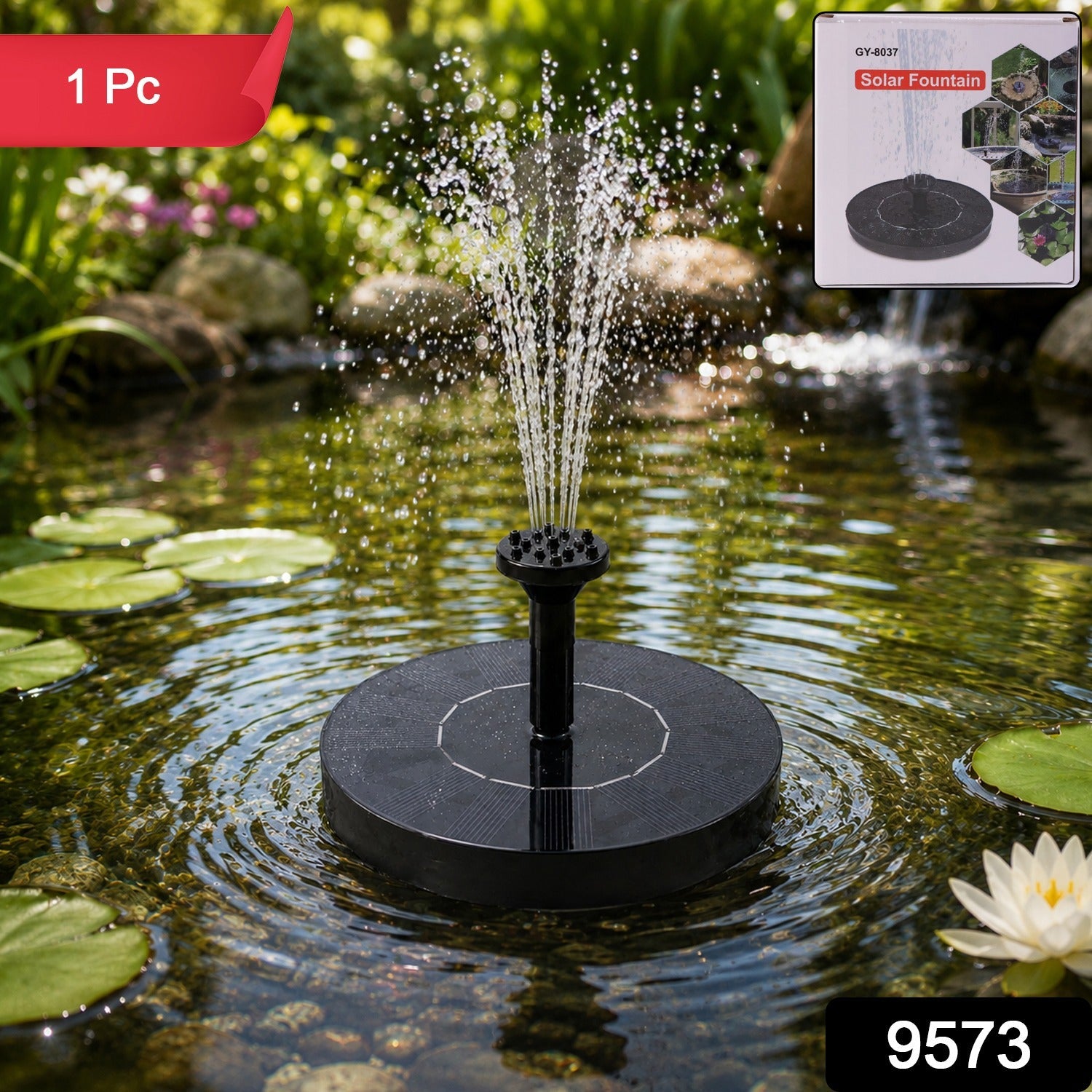 Solar Water Fountain Pump – Eco-Friendly Garden Water Feature Secondary image