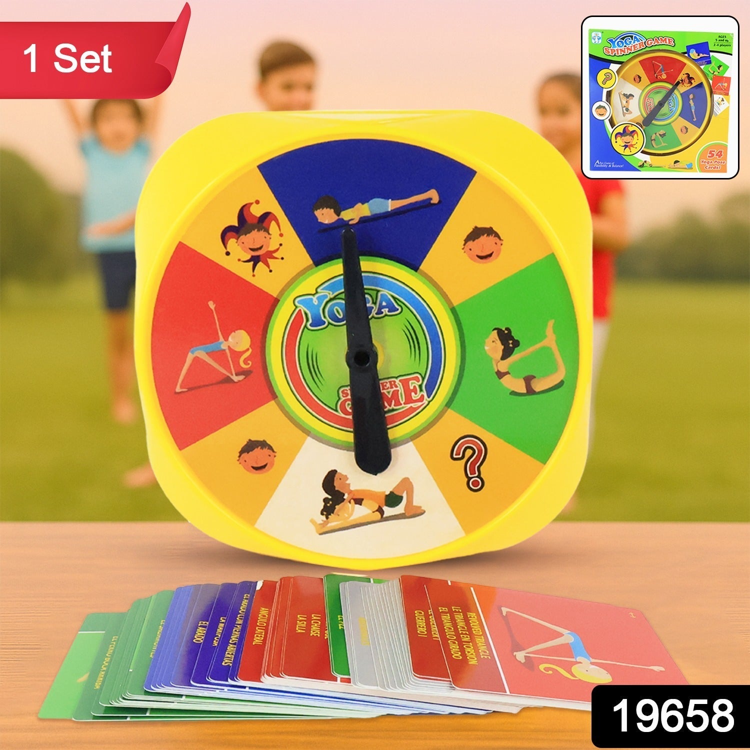 Yoga Spinner Game – Fun Family Fitness & Flexibility Activity Secondary image