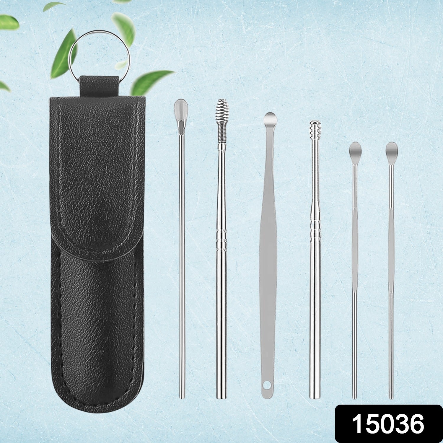 Ear Wax Cleaner Kit – 6-in-1 Reusable Tools with Pouch | Secondary image