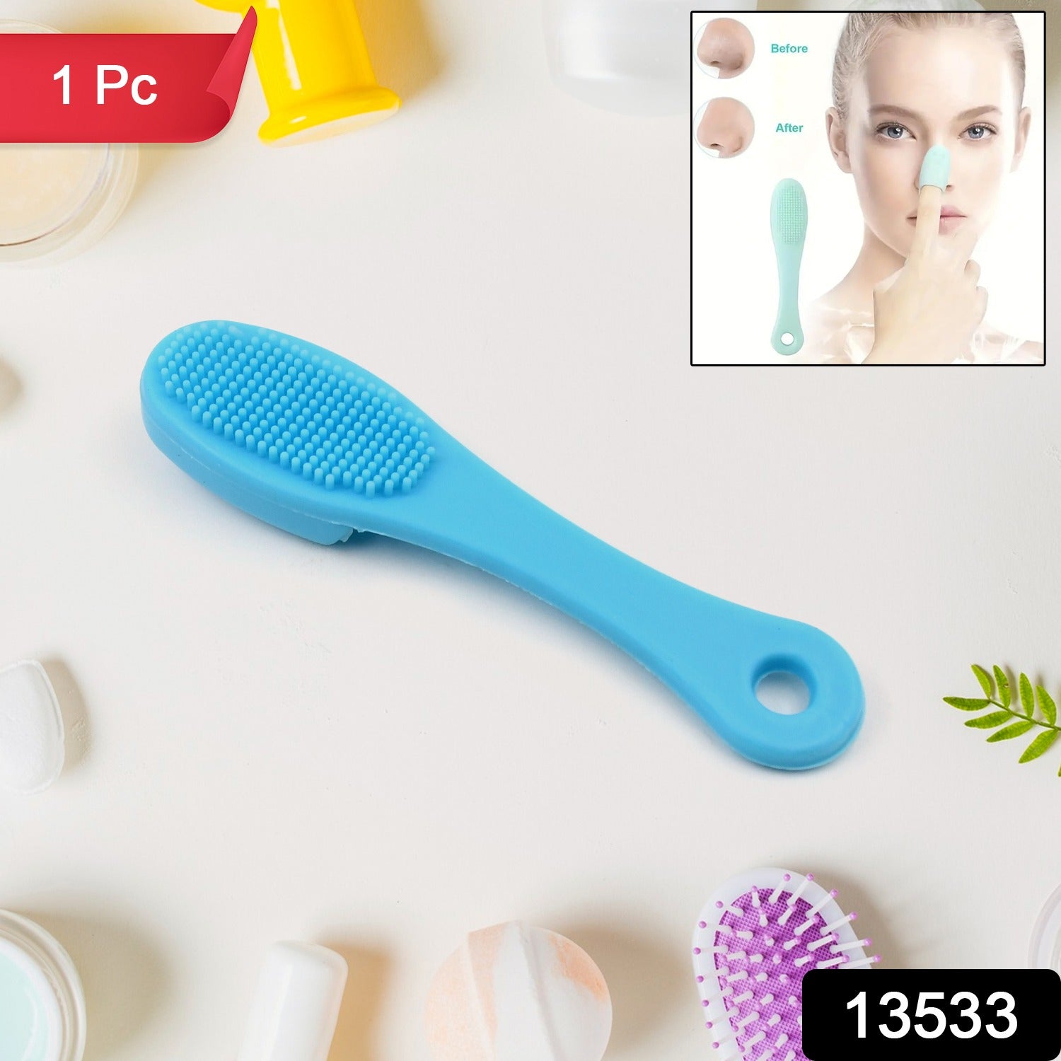 Silicone Finger Scrubber – Gentle Facial Cleansing Tool | VelvaBloom Secondary image