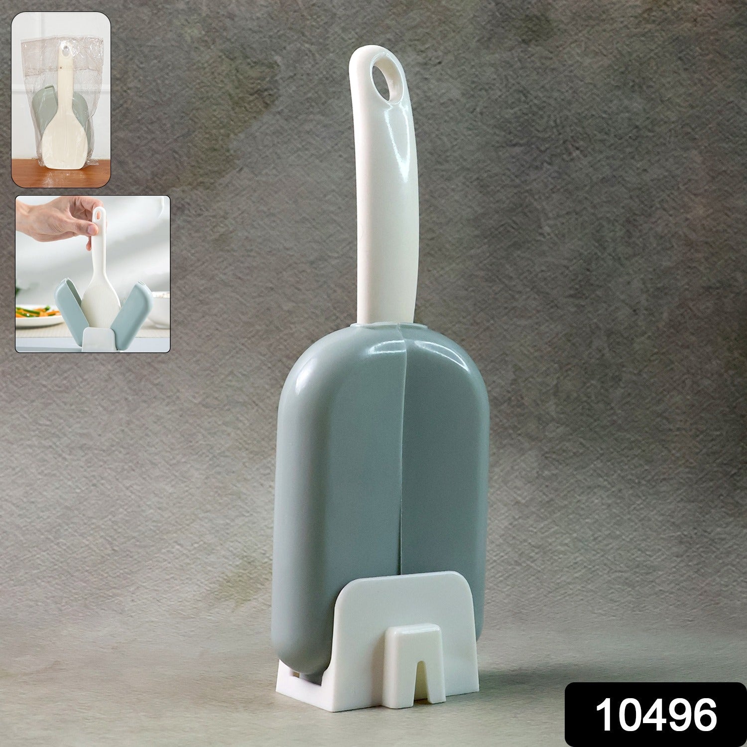 Automatic Rice Spoon Holder – Hygienic Dust Cover Storage Secondary image