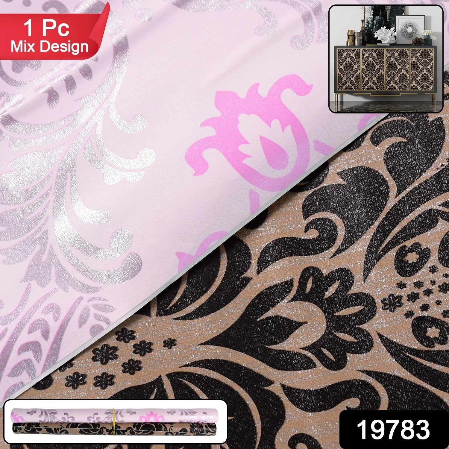Self-Adhesive Decorative Wallpaper Roll – Waterproof, Easy Peel & Stick Secondary image