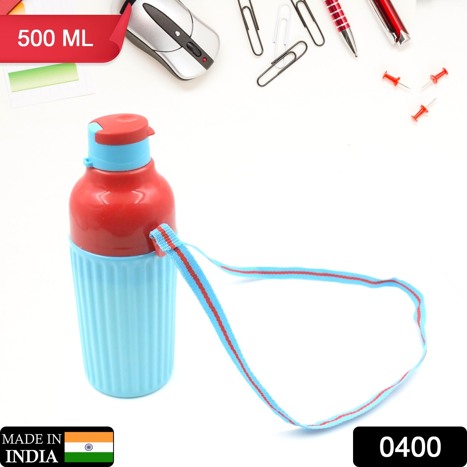 500ml Insulated Water Bottle – BPA-Free & Leak-Proof with Strap | Nekza Secondary image