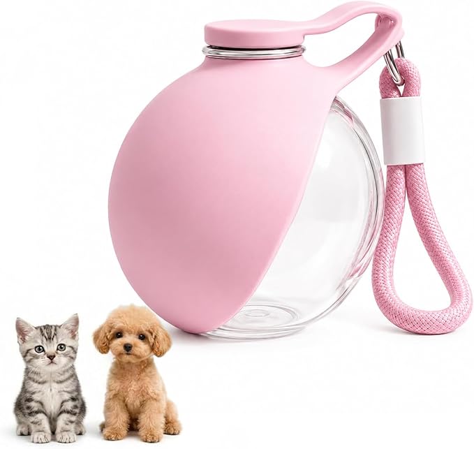 2-in-1 Portable Dog Water Bottle with Foldable Bowl Secondary image