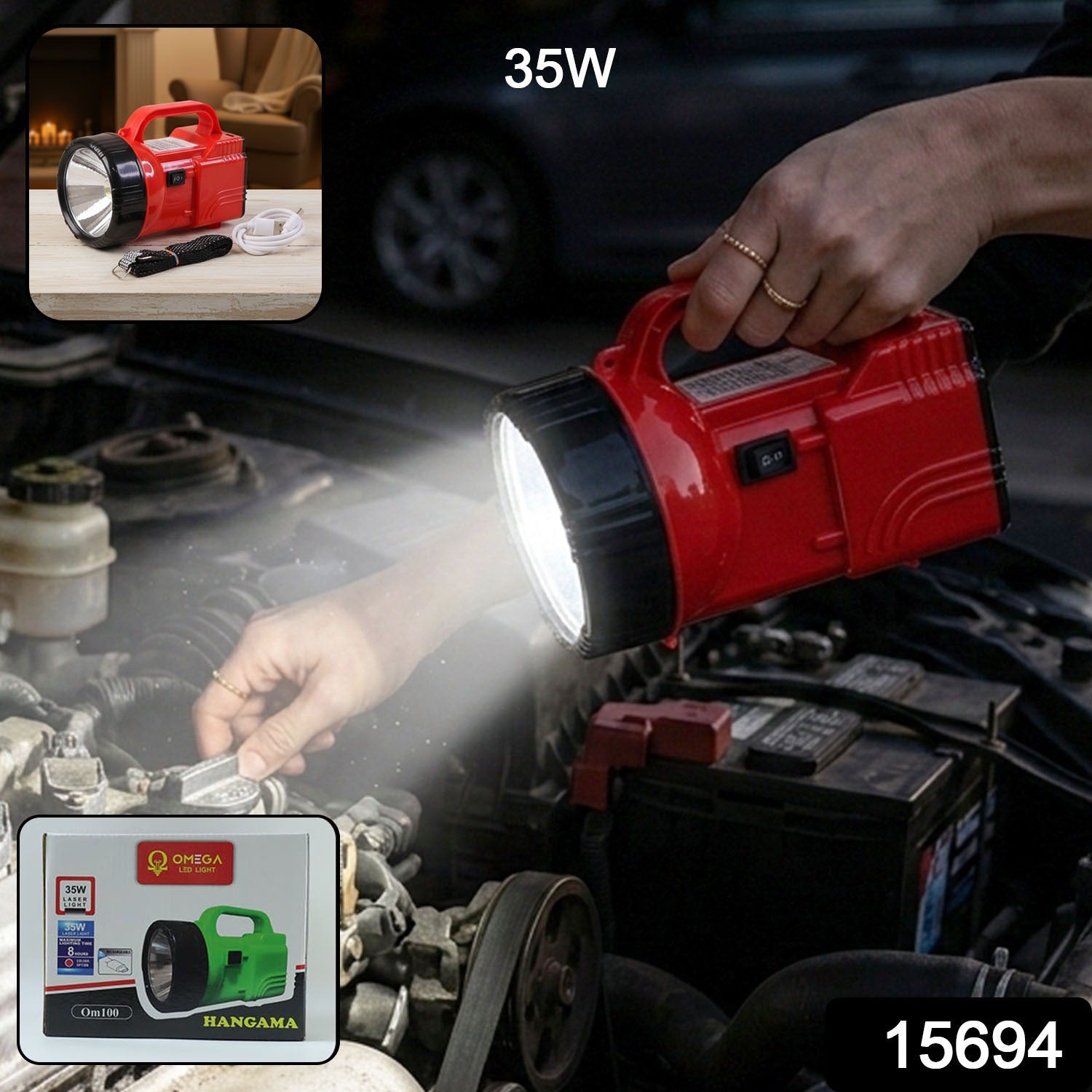 Rechargeable LED Emergency Light – Bright, Portable & Durable Secondary image