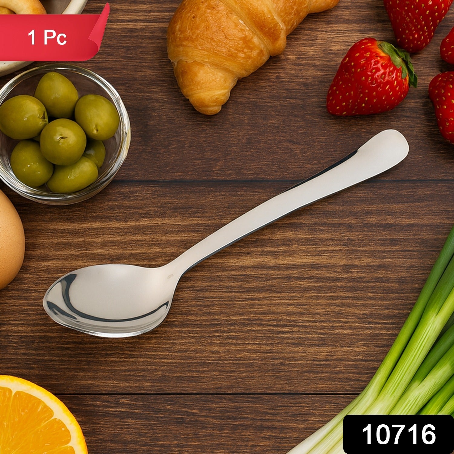 Stainless Steel Dining Spoon – Ergonomic, Mirror Finish Secondary image
