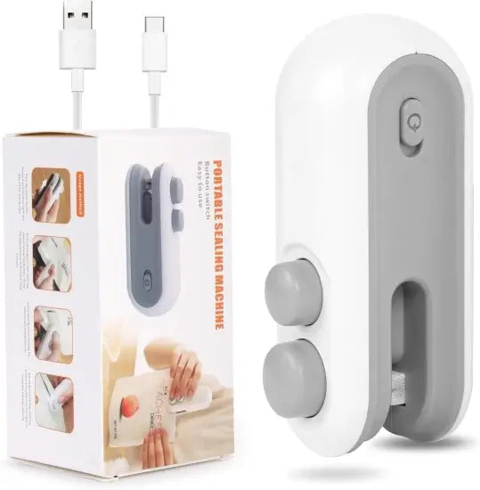 2 in 1 USB Portable Sealing Machine – Mini Heat Sealer & Cutter for Food Storage Bags Main image