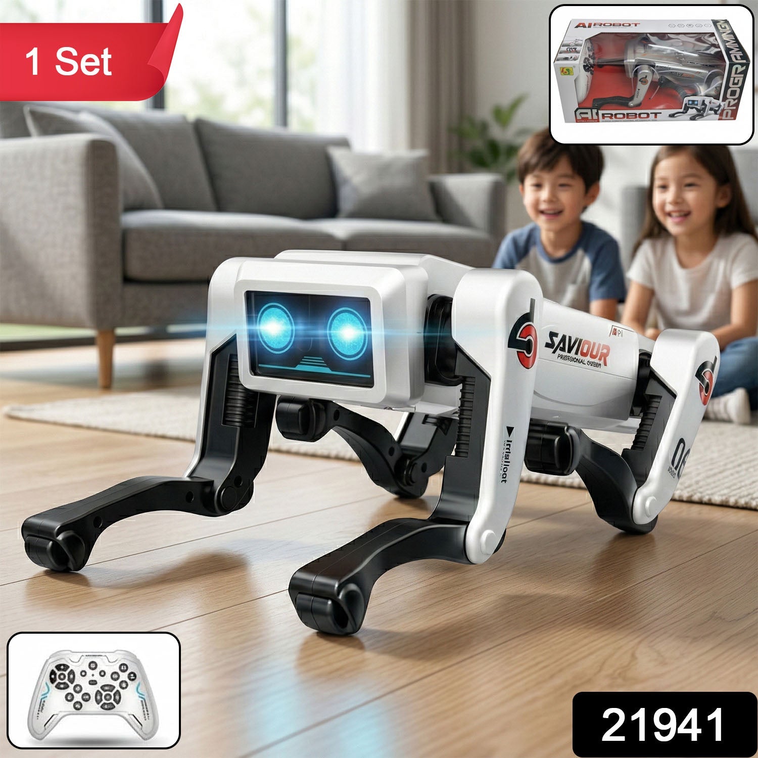 AI Robot Dog Toy – Interactive & Remote-Controlled for Kids Secondary image