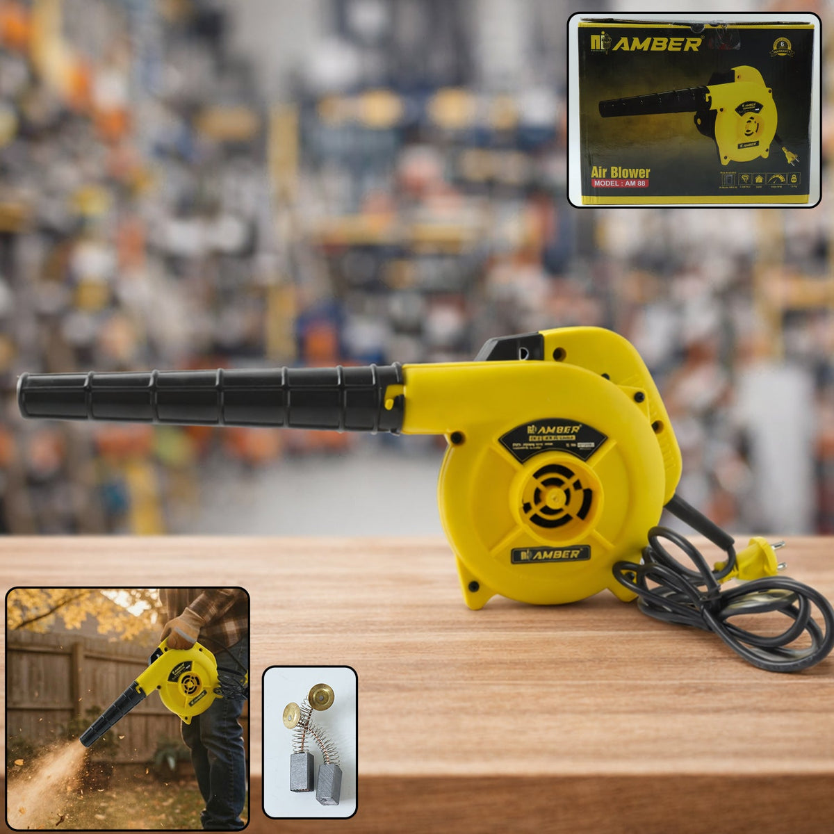 Portable electric dust cleaning blower ideal for electronics and household use Main image