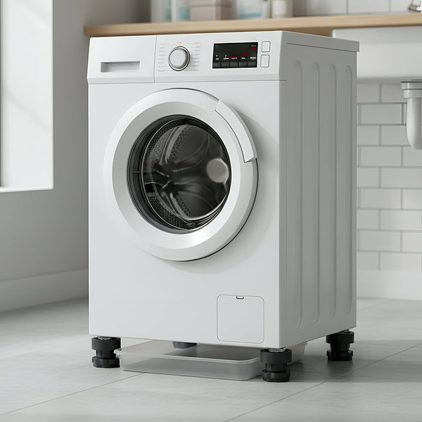 Packaged set of four anti-vibration pads for washing machines and dryers