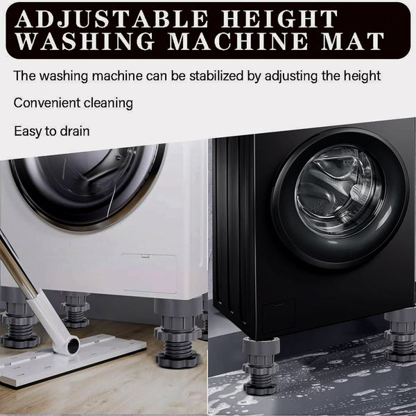 Side profile of adjustable anti-vibration pad for appliances
