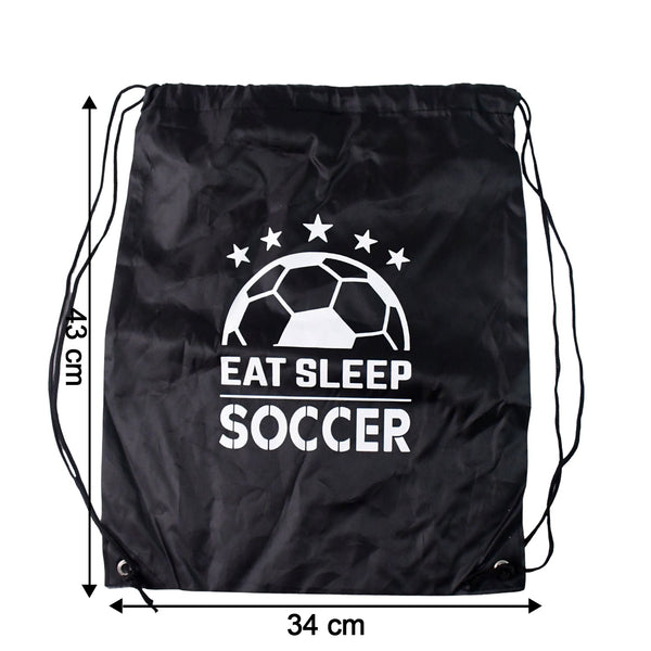 Back view of the comfortable Drawstring Sport Backpack, ready for adventure.