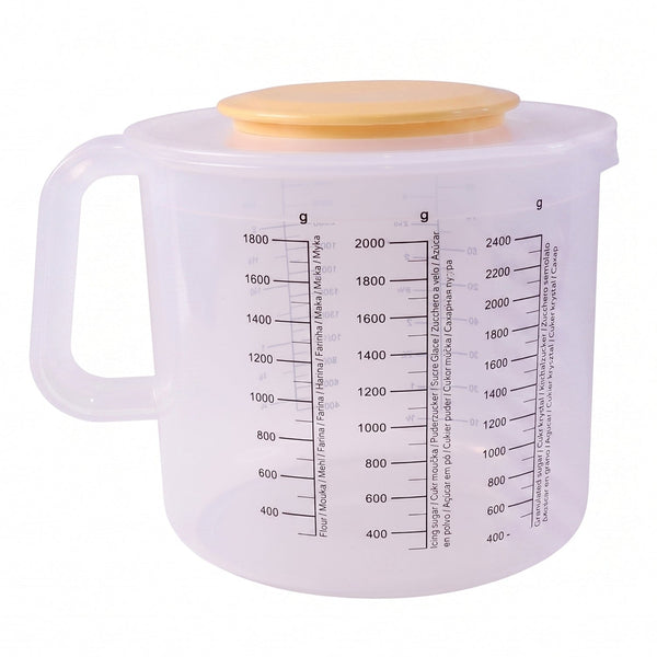 Sturdy plastic storage box for kitchen ingredients