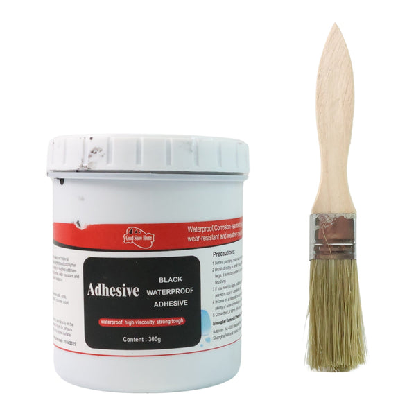 Durable black adhesive paste providing sure bond and water resistance