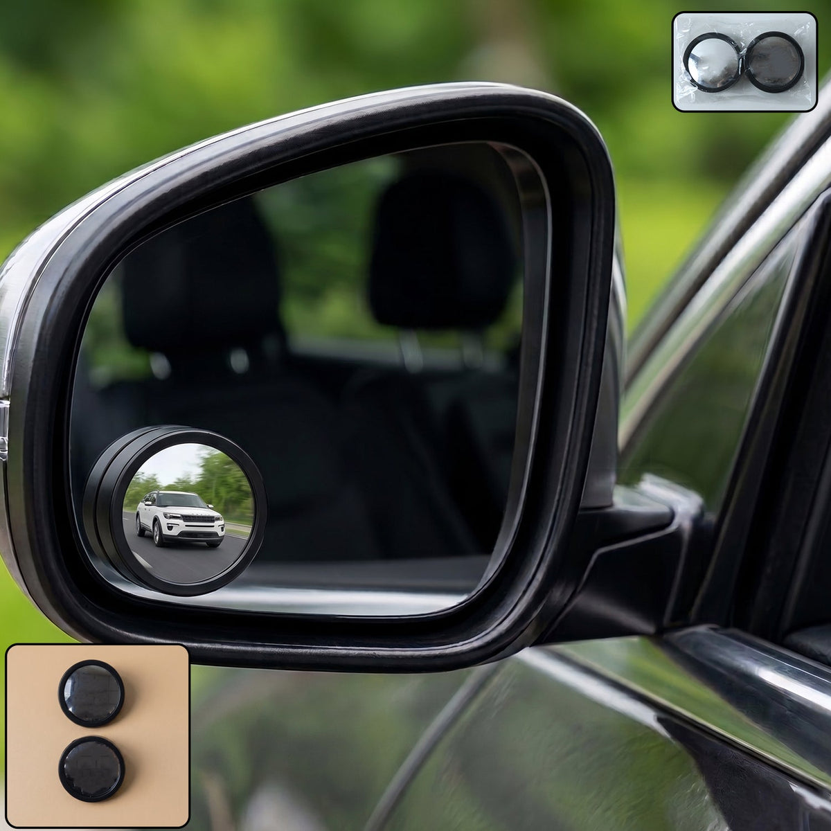 360° adjustable wide angle blind spot mirror on car side mirror Main image