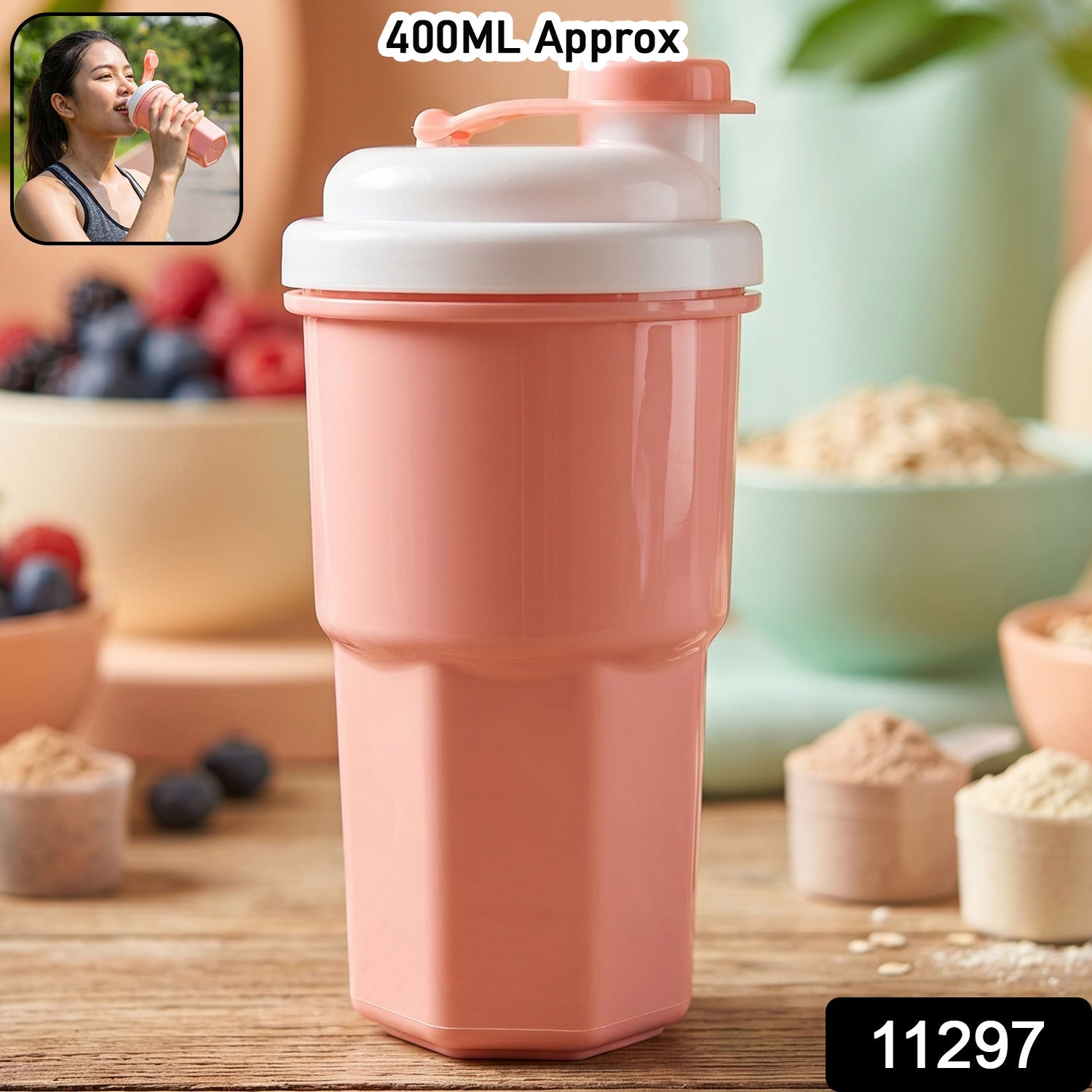 Protein Tumbler – Leakproof Shake Bottle for Gym & Travel Secondary image