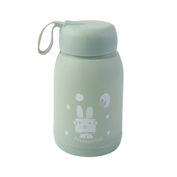 Glass water bottle white bg