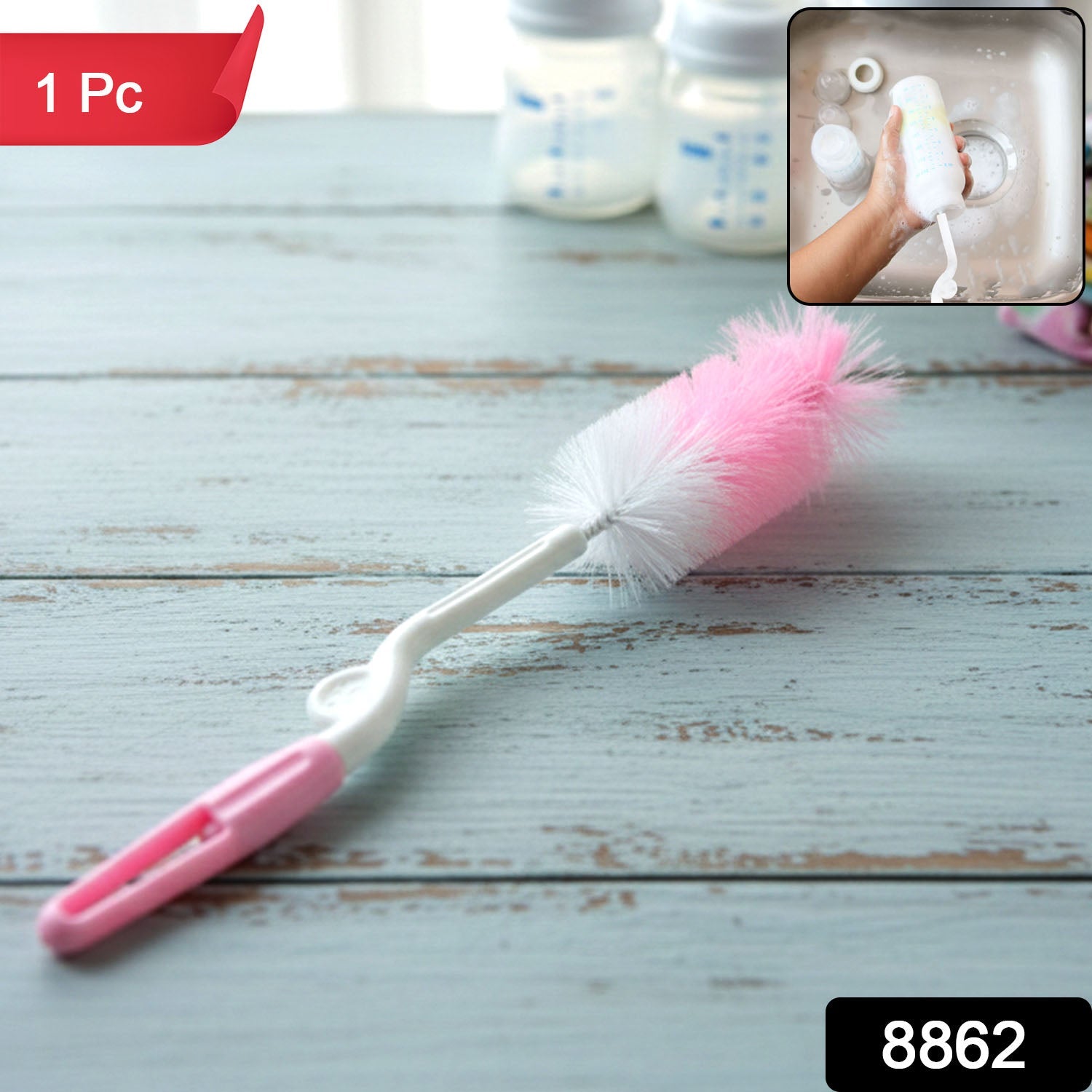 Bottle Cleaning Brush – 360° Rotary Handle for Thorough Cleaning Secondary image
