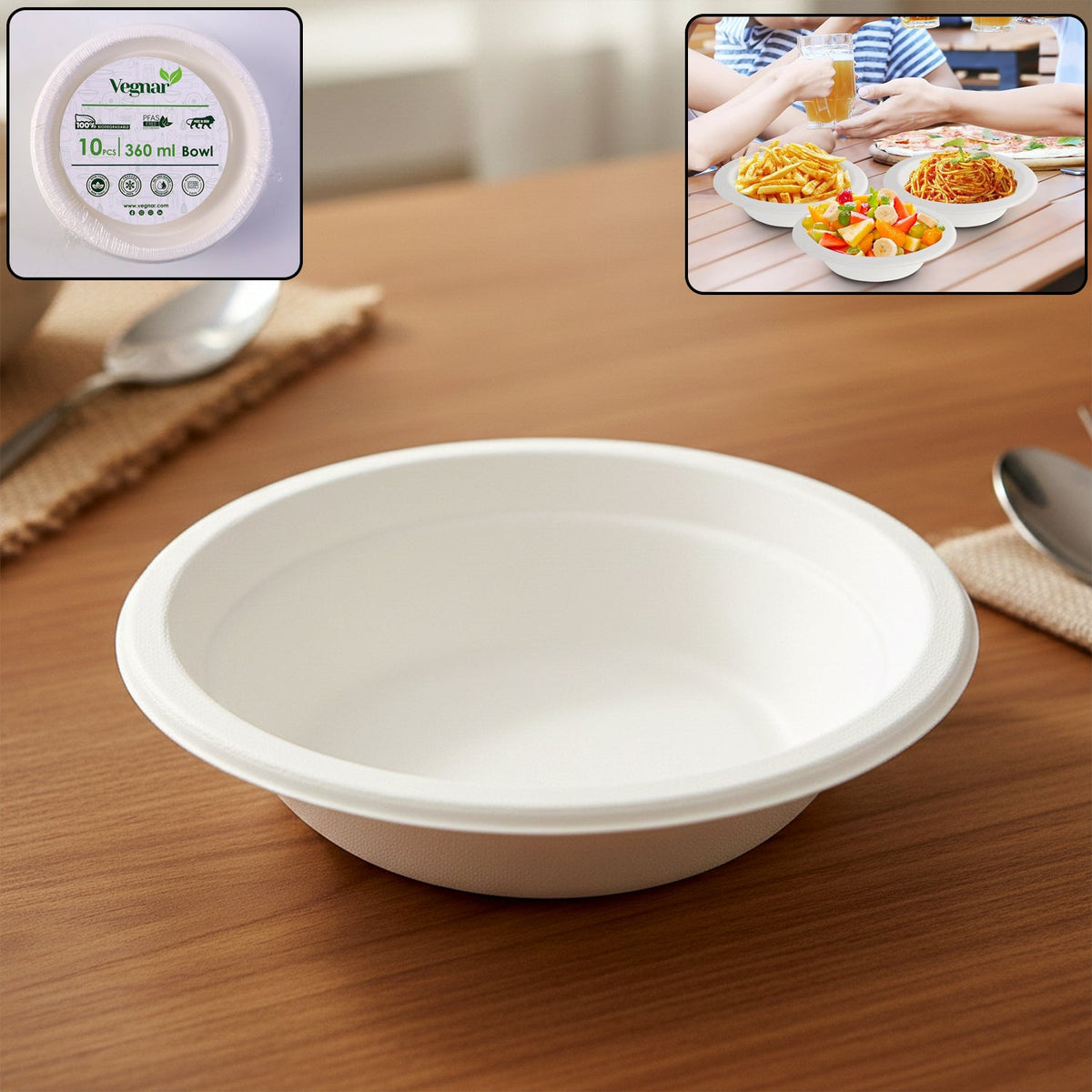 Vegnar disposable food serving bowl with 360ml capacity Main image