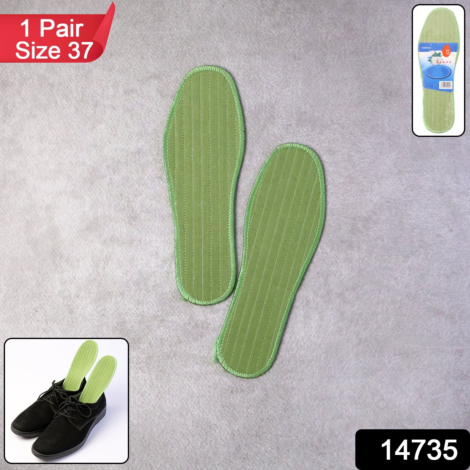 Comfort Shoe Insoles – Soft Cushioned Support Size 37 Secondary image