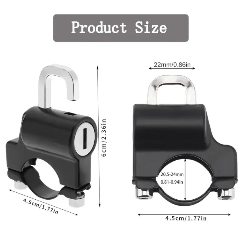 Bike Helmet Lock – Anti-Theft Security Lock with Keys for Motorcycle & Scooter