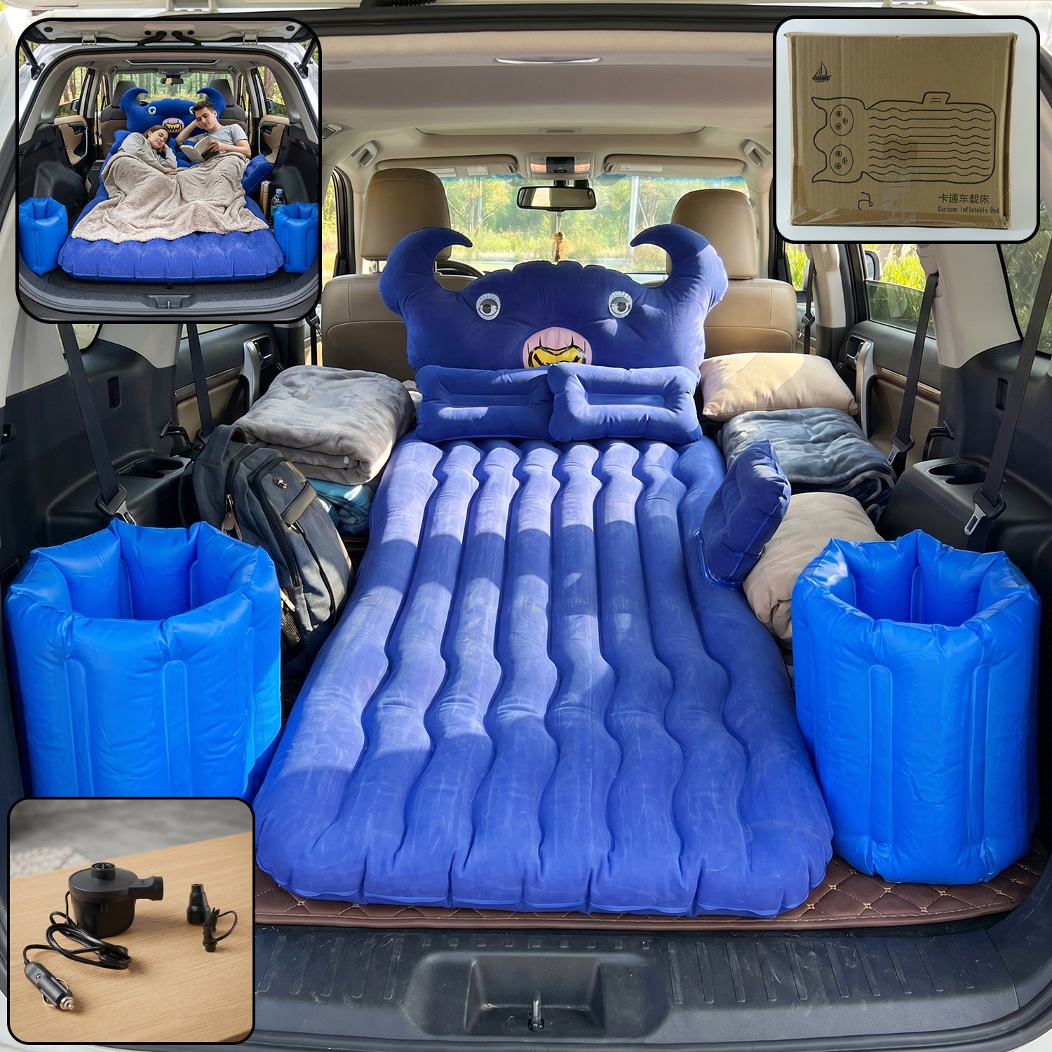 Inflatable Car Air Mattress – Portable & Comfortable for Travel, Car Sofa Secondary image