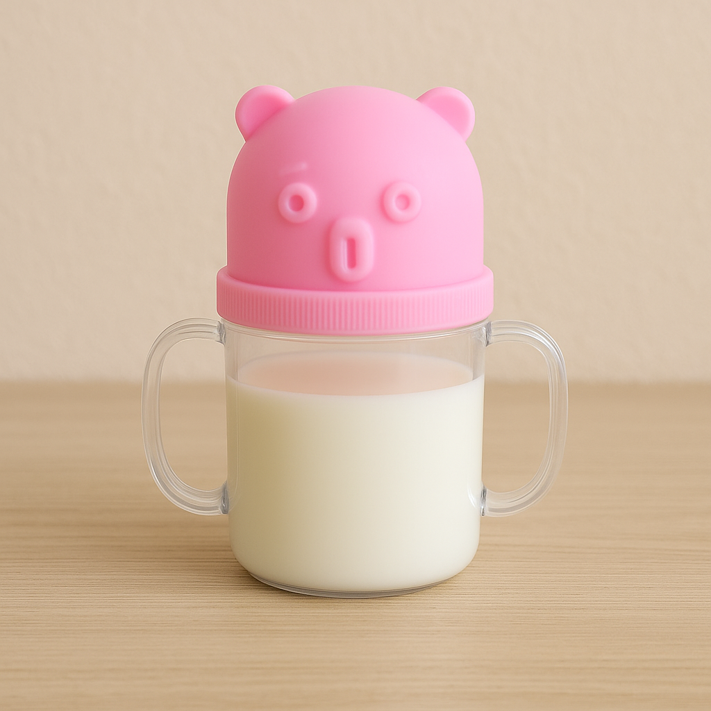 Feedora Baby Milk Sippy Mug, 250ml, with a playful design. Main image