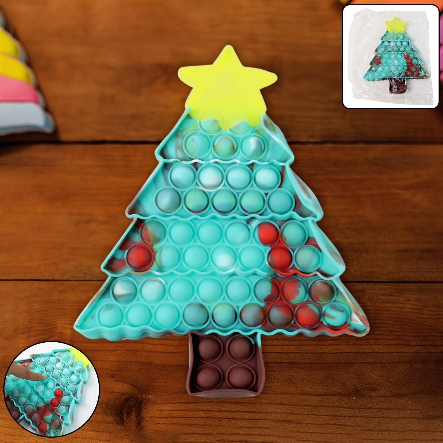 Silicone Pop It Fidget Toy – Premium Tree Shape Stress Relief Secondary image